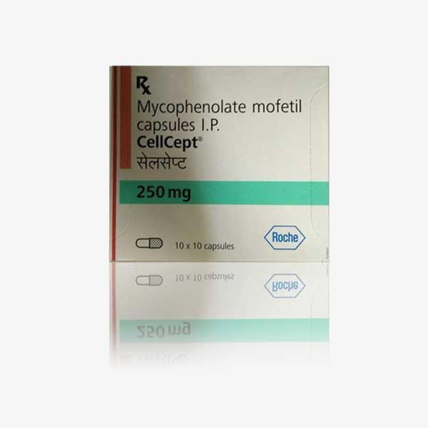Buy Cellcept : Mycophenolate 250 mg Capsules 100'S Online